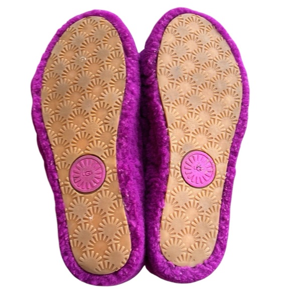 SOLD UGG Fluff Yeah Slide Sheepskin Shearling Slingback Slippers Berrylicious 9 - Picture 12 of 14